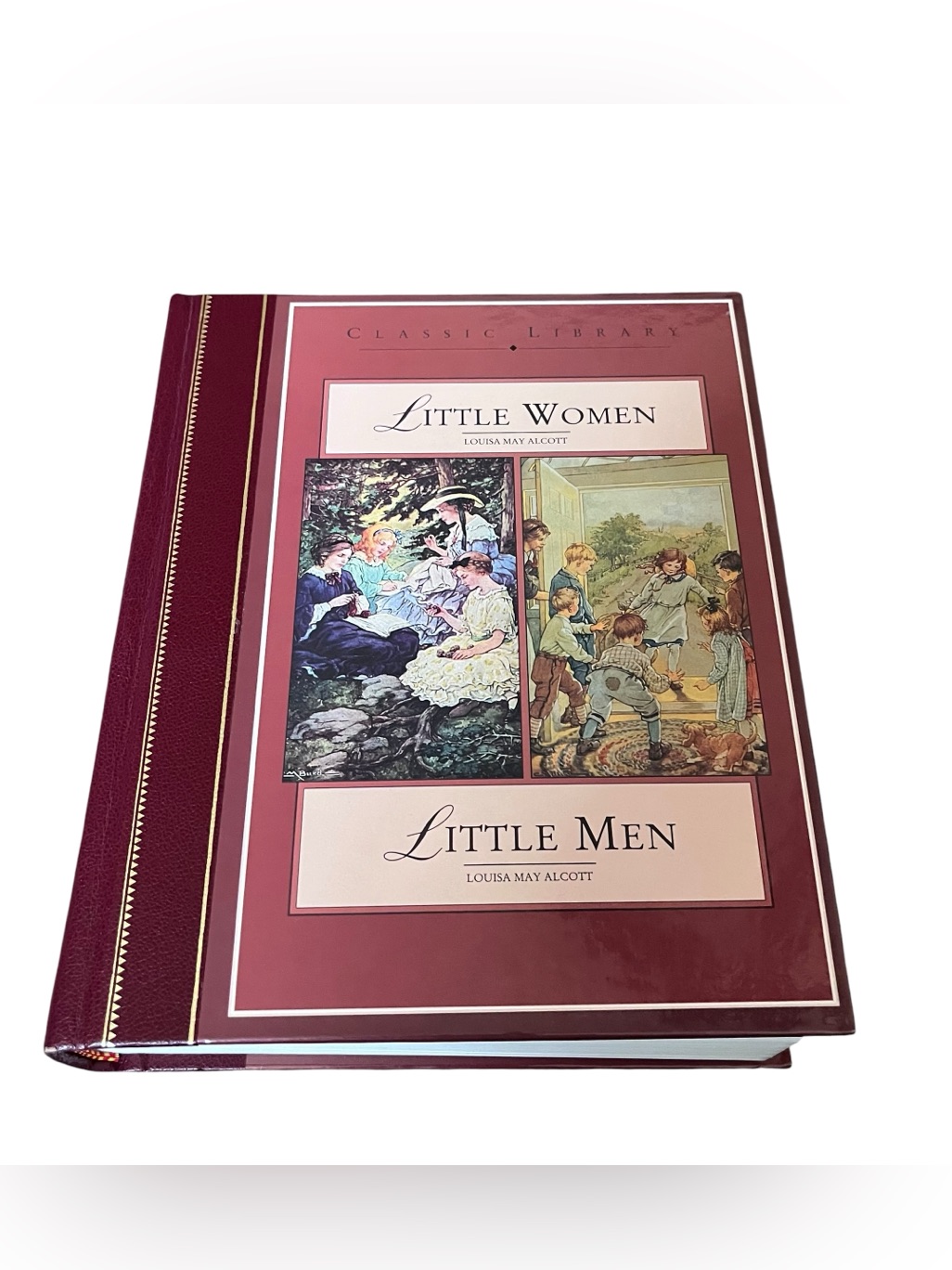 Little WomenLittle Men Louisa May Alcott Classic Hard Cover 2 In 1 Book Hc Vgc